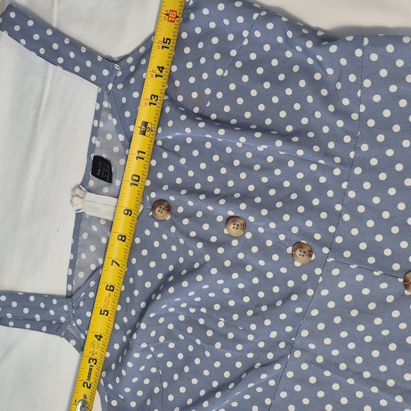 Women Button-Down Dress - Blue, Size M - Picture 10 of 13